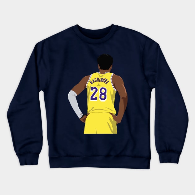 Rui Hachimura Back-To (LA) Crewneck Sweatshirt by rattraptees